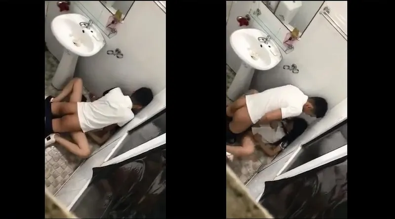 Bồ say xỉn và bạn gái trong phòng tắm nhà hàng